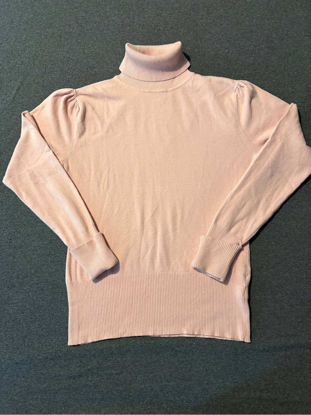 Apt. 9 Blush Turtleneck Sweater with Ruched and Ribbed Details - Picture 4 of 8